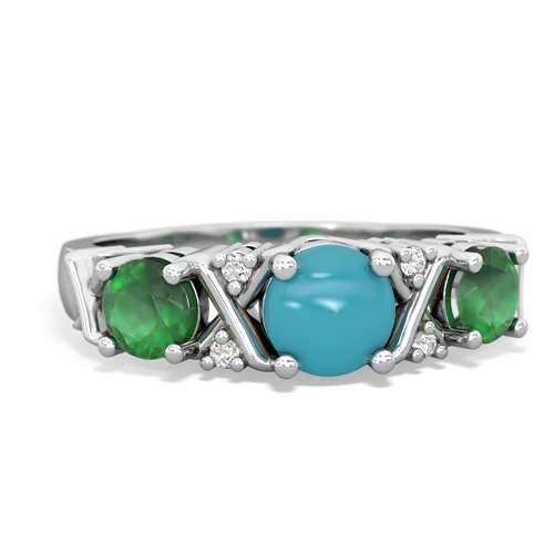 turquoise-emerald timeless ring