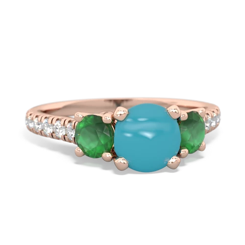 turquoise-emerald trellis pave ring