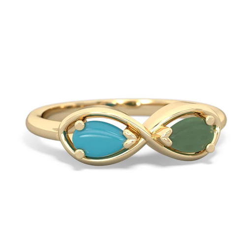 turquoise-jade infinity ring