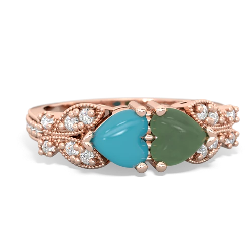 turquoise-jade keepsake butterfly ring