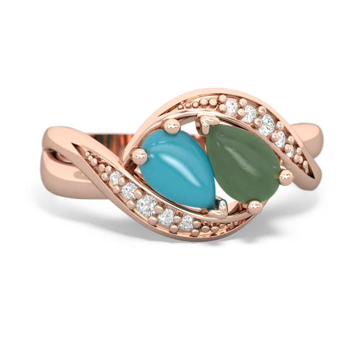 turquoise-jade keepsake curls ring