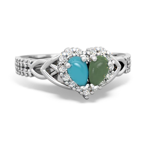 turquoise-jade keepsake engagement ring