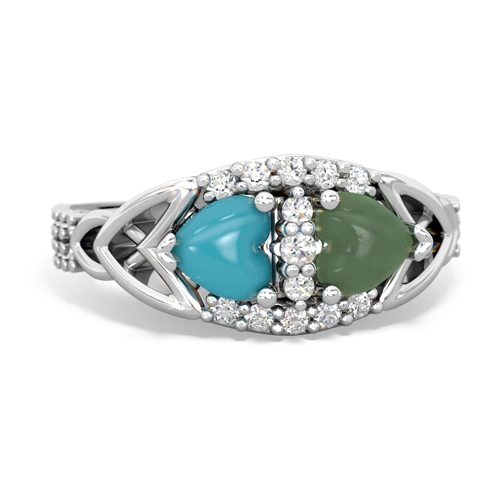 turquoise-jade keepsake engagement ring