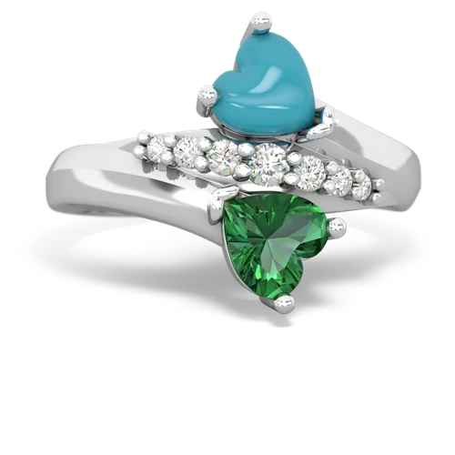 turquoise-lab emerald modern ring