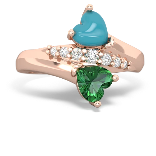 turquoise-lab emerald modern ring