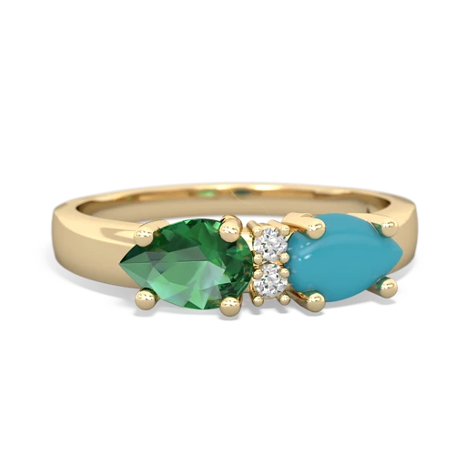 turquoise-lab emerald timeless ring