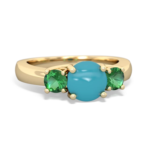 turquoise-lab emerald timeless ring