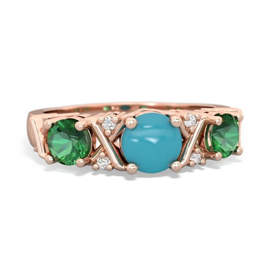 turquoise-lab emerald timeless ring