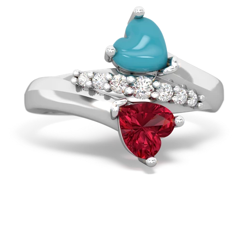 turquoise-lab ruby modern ring