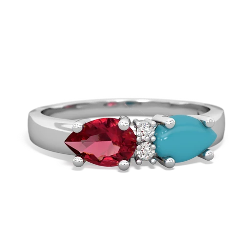 turquoise-lab ruby timeless ring