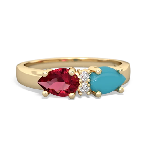 turquoise-lab ruby timeless ring