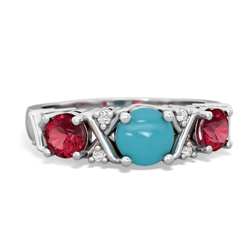 turquoise-lab ruby timeless ring