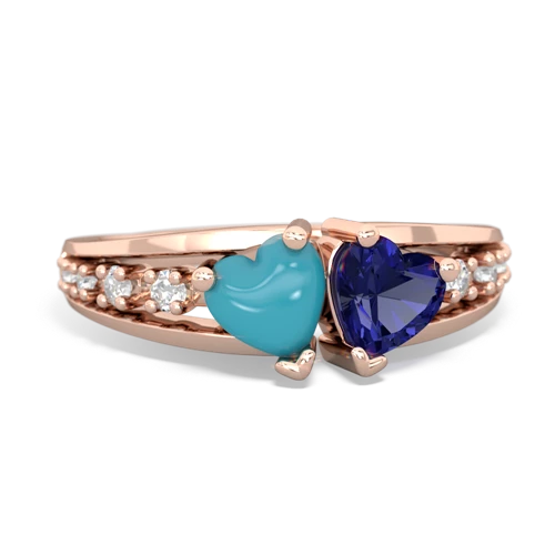 turquoise-lab sapphire modern ring