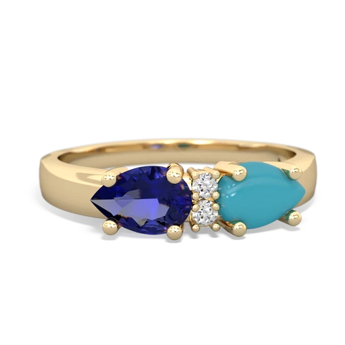 turquoise-lab sapphire timeless ring