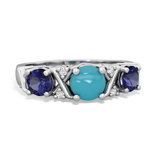 turquoise-lab sapphire timeless ring