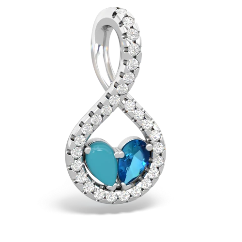 turquoise-london topaz pave twist pendant