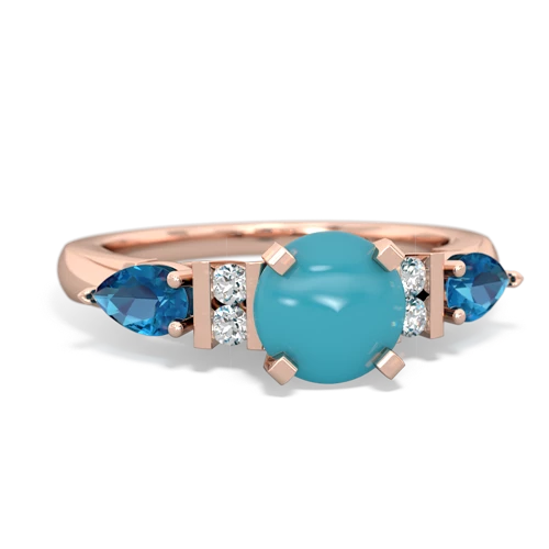 turquoise-london topaz engagement ring