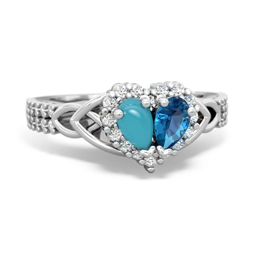 turquoise-london topaz keepsake engagement ring