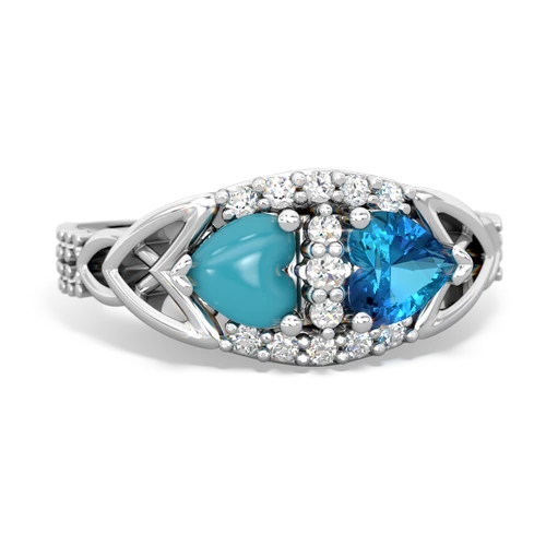 turquoise-london topaz keepsake engagement ring