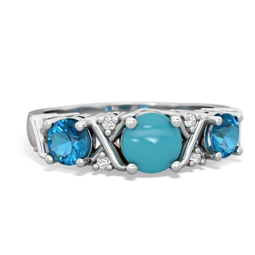 turquoise-london topaz timeless ring