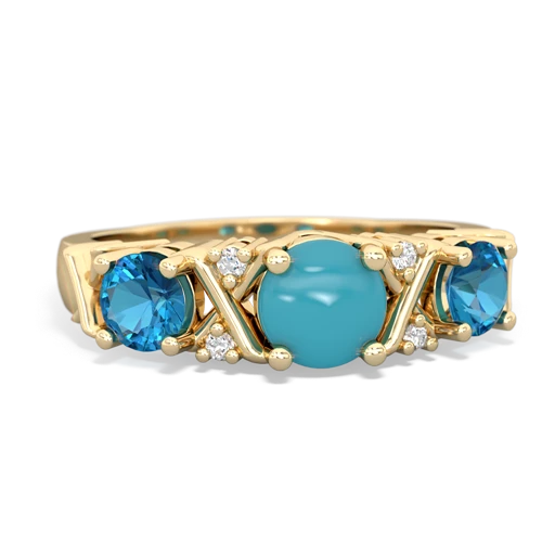 turquoise-london topaz timeless ring