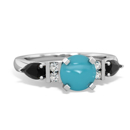 turquoise-onyx engagement ring