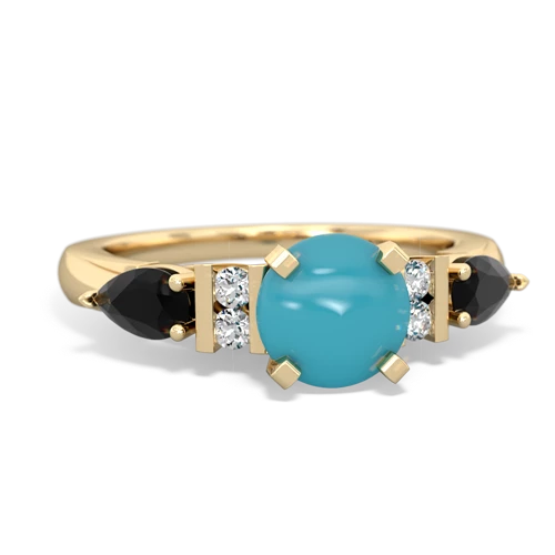 turquoise-onyx engagement ring