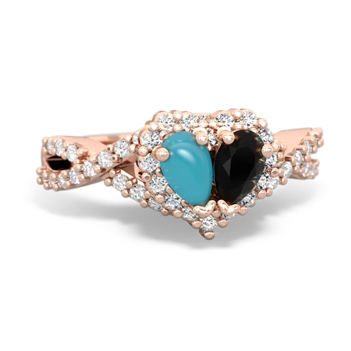 turquoise-onyx engagement ring