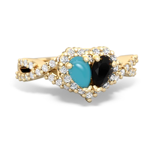 turquoise-onyx engagement ring