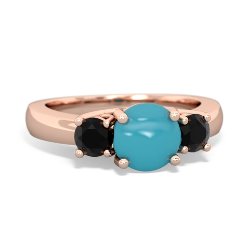 turquoise-onyx timeless ring