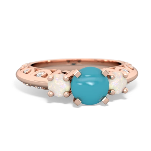 turquoise-opal engagement ring