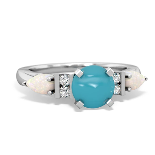 turquoise-opal engagement ring