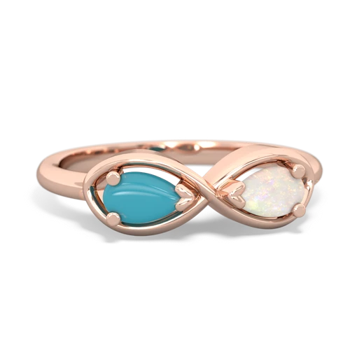 turquoise-opal infinity ring