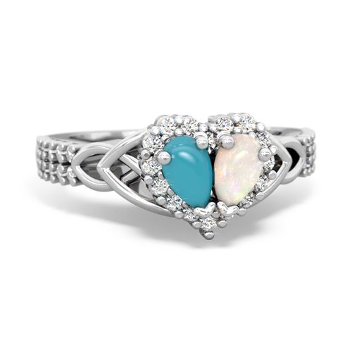 turquoise-opal keepsake engagement ring