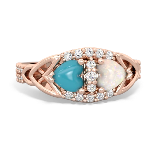 turquoise-opal keepsake engagement ring