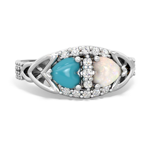 turquoise-opal keepsake engagement ring