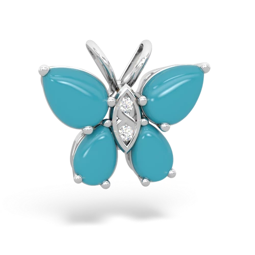 turquoise butterfly pendant