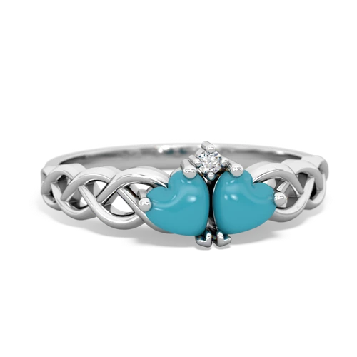 turquoise celtic braid ring