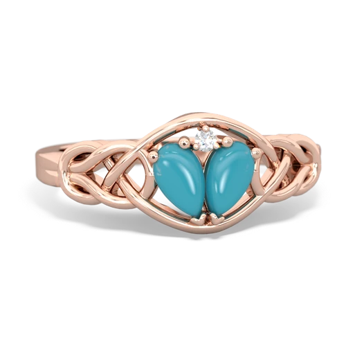 turquoise celtic knot ring