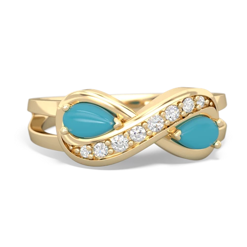 turquoise diamond infinity ring