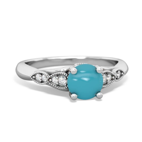 turquoise filigree milgrain ring