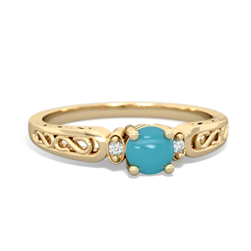 turquoise filligree ring