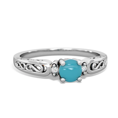 turquoise filligree ring