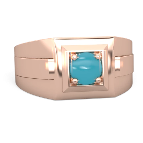 turquoise mens round ring