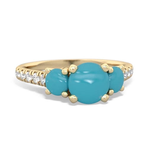 turquoise trellis pave ring