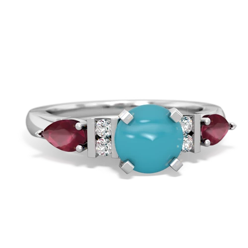 turquoise-ruby engagement ring