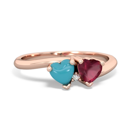 turquoise-ruby sweethearts promise ring