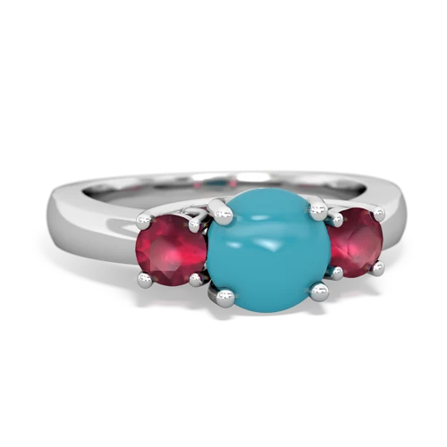 turquoise-ruby timeless ring