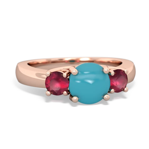 turquoise-ruby timeless ring