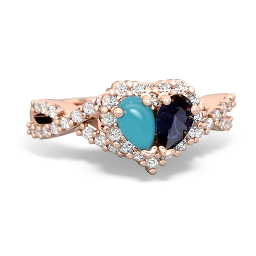 turquoise-sapphire engagement ring